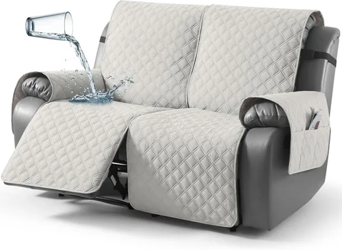 Miniatura 22 de TAOCOCO - Funda antideslizante para silla reclinable, funda para sofá, funda para silla reclinable pequeña con correas elásticas, protector