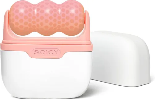 Miniatura 7 de OPENDGO Rodillo de hielo para masajeador facial para hinchazón ocular, reduce las arrugas, herramienta de cuidado de la piel facial 2 en 1 para Rosa