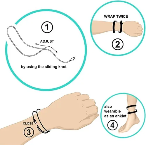 Miniatura 6 de Pulsera de cuerda náutica de Made by Nami para hombres, impermeable y ajustable, con cierre de gancho, regalo para él