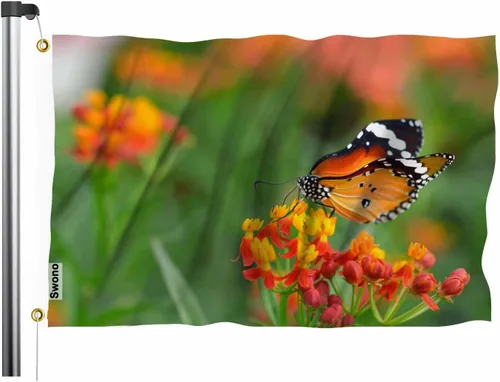 Miniatura 7 de Swono Bandera del planeta Tierra – 3 x 5 pies Día de la Tierra Ambiental Global Red de Comunicación Global Bandera para exteriores, interiores
