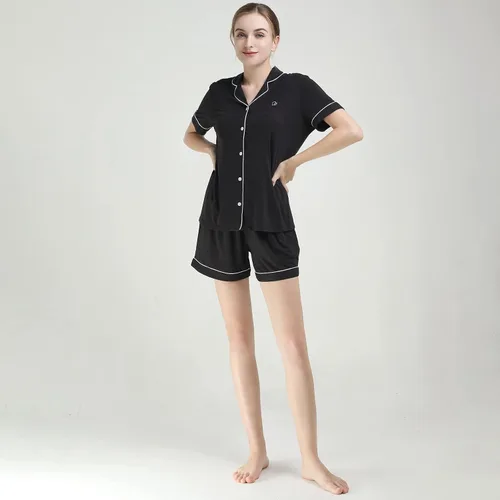 Miniatura 5 de Women's Pajama Sets Bamboo Pajama Button Down Sleepwear Nightwear 2 Piece Pj Set Soft Pjs Lounge Sets