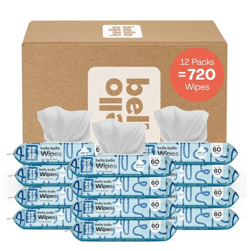 Miniatura 23 de Hello Bello Toallitas premium, diseñadas para pieles sensibles con extractos de manzanilla y aloe, Rosy Posy
