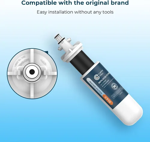 Miniatura 3 de Crystala Filters Repuesto para filtro de agua LG LT700P/ADQ36006101, NSF 42 compatible con Kenmore Clear 9690, 469690, ADQ36006101, ADQ36006102