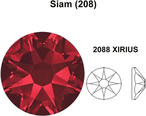 Miniatura 2 de 144 piezas Siam (208) Austrian 2088 XIRIUS 20ss Flatbacks No-Hotfix Rhinestones 0.197 in ss20 Hecho en Austria