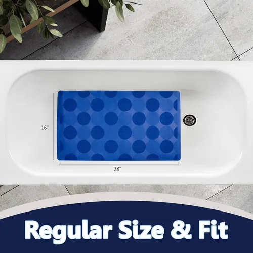 Miniatura 4 de SafeLand - Tapete antideslizante para baño, ducha, bañera, material TPR, ecológico, sin PVC, lavable a máquina, sin olor, con potentes ventosas