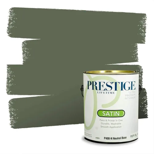 Miniatura 1812 de Prestige Paints - pintura de exterior y pintura de imprimación en una, E100-T-6006-10AVP