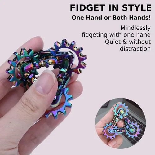 Miniatura 2 de Juguetes antiestrés de metal, silencioso, infinito, herramienta única para la ansiedad, mejora la destreza y la concentración, regalos ideales