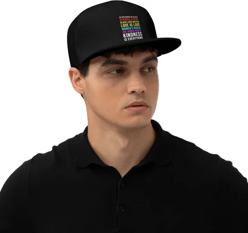 Miniatura 53 de Pride Flag in This House We Believe Science is Real Black Lives Matter Baseball Hats for Men Dad Hat,Black