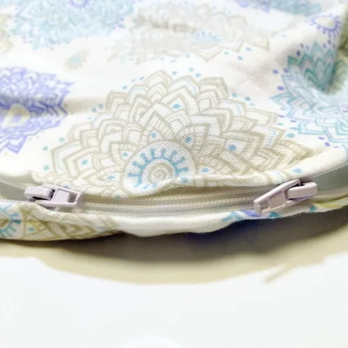 Miniatura 6 de Saco de envolver para bebé, ajustable para reflejo de sobresalto, algodón, cremallera de 2 vías para facilitar los cambios de pañales, bolsa