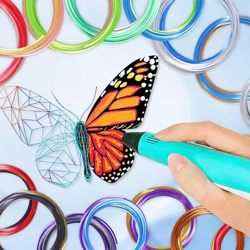 Miniatura 4 de MIKA3D 2 Envases de muestra de recambio de filamento de seda PLA de dos colores en 1, 16 sedas diferentes de seda PLA de dos colores, cada una de 4