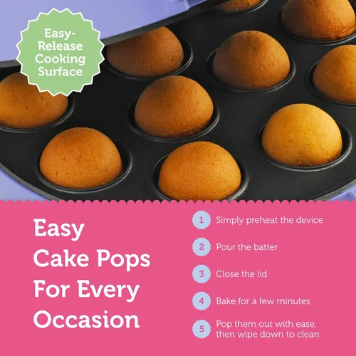 Miniatura 6 de Máquina para preparar Cake Pop Babycakes, Lila