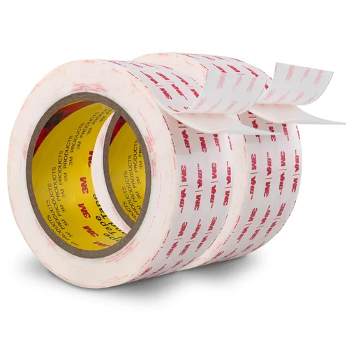 Miniatura 16 de 3M Cinta de doble cara resistente de 1 pulgada x 15.4 pies, cinta de montaje negra 5925 cinta de espuma adhesiva fuerte impermeable para decoración