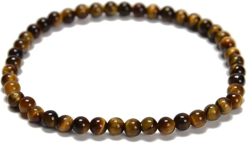 Miniatura 7 de JM Design Pulsera de cuentas redondas lisas de amazonita pequeña, tamaño 0.157 in, 7.5 pulgadas de longitud