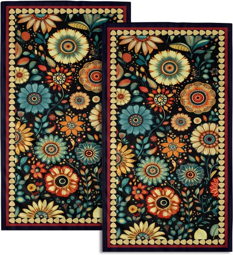 Miniatura 15 de Toalla de mano de baño de ancla, 2 piezas, toallas de mano absorbentes náuticas a rayas blancas, anclajes marinos, toalla facial suave