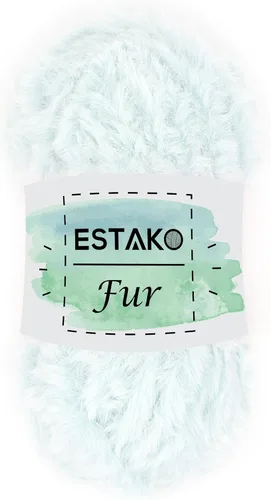 Miniatura 38 de Estako Piel 100% poliéster, suave, súper grueso, esponjoso, pelo sintético, hilo de tejer y ganchillo, 3.52 oz (100gr) 71 yardas (213.3 ft)