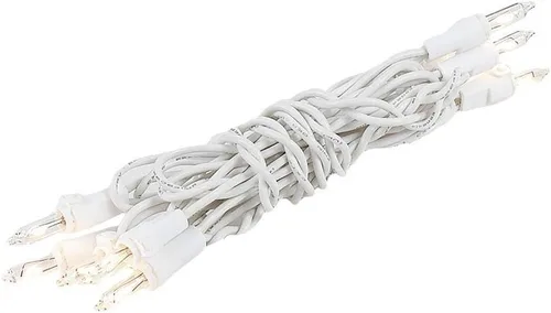 Novelty Lights Mini cadena de luces transparentes de 5 pies con 10 bombillas en cable blanco, luces incandescentes no conectables para botellas y