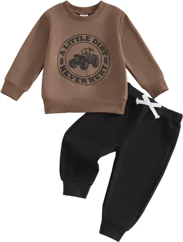 Adobabirl Conjunto de sudadera y pantalones de Halloween para bebé, sudadera y pantalones con parche de calabaza para Halloween, otoño, ropa de bebé