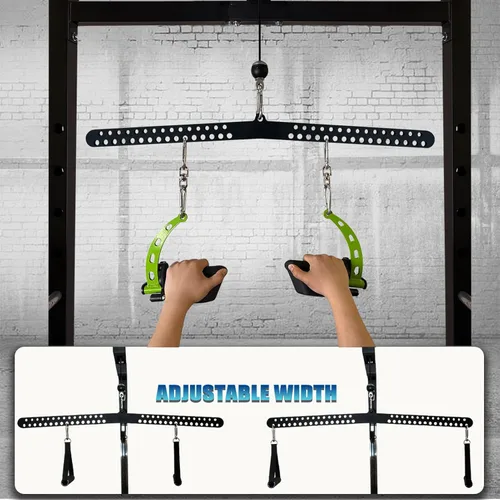 Miniatura 6 de Barra de Dominadas LAT de Agarre Múltiple para Gimnasio en Casa, Placa Separadora Accesorios de Dominadas LAT para Sistema de Poleas Máquina
