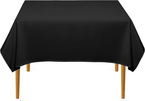Miniatura 7 de Lann's Linens - Mantel cuadrado premium de 70 pulgadas para bodas/banquetes/restaurantes - Mantel de tela de poliéster - Blanco