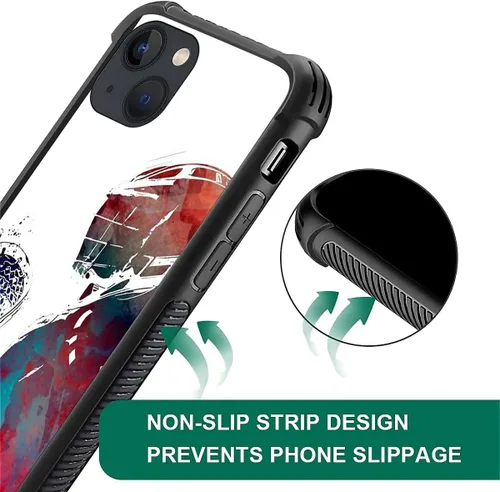 Miniatura 74 de Compatible con funda para iPhone 6 Plus/6s Plus,Bite Your Teeth Diseño de patrón asombroso, funda trasera dura de PC anti-arañazos y a prueba