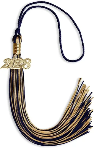 Miniatura 327 de Endea Graduation - Borla de doble color mixto con fecha dorada (negro/dorado antiguo, 2021)