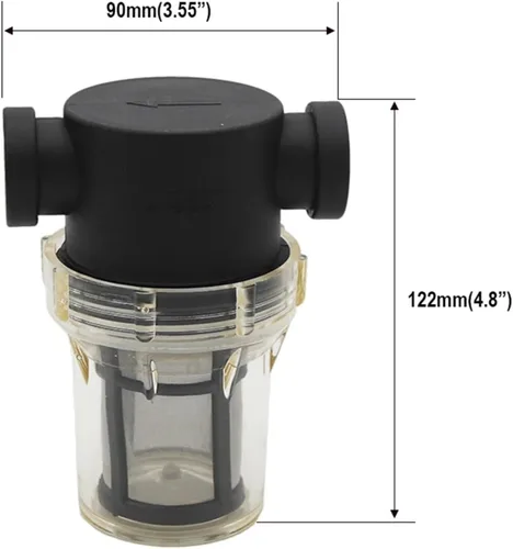Miniatura 4 de Inline Filter For Home Brewing 150 Micron 100 Mesh Water & Beer Filtering joyful(C 6mm Hose Barb)