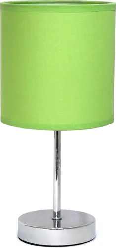 Miniatura 19 de Simple Designs LT2007-HPK-LB Lámpara de mesa básica cromada para sala de estar, mesita de noche, escritorio, encimera, rosa intenso, con bombilla