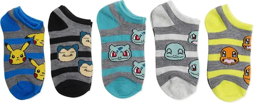 Miniatura 2 de Pokemon Boys 5 Pack No Show Socks
