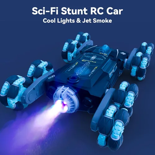 Miniatura 3 de Opmind 8WD Auto de Acrobacias RC Controlado a Mano, Auto Crawler con Control Remoto de Detección de Gestos para Niños de 8-13 Años, Juguetes