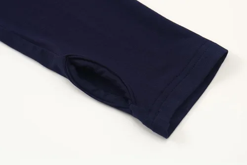 Miniatura 6 de OThread & Co. Camiseta corta de manga larga para mujer, cómoda con agujero para el pulgar, capa elástica básica