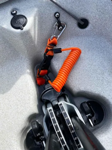 Miniatura 4 de Rogue Endeavor® Bobina rápida para buceo y pesca, clips de acero inoxidable de 3.25 pulgadas, hebilla de liberación rápida, cordón de núcleo