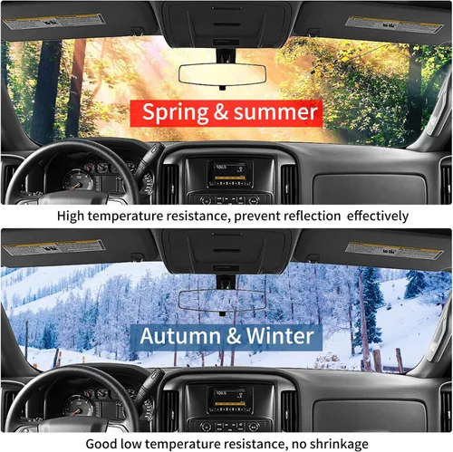 Miniatura 5 de Funda de cuero para salpicadero, protección solar compatible con Chevy Tahoe Suburban Denali Avalanche GMC Yukon/XL, Chevy Silverado Sierra 07-14