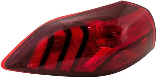 KarParts360 Luz trasera para Hyundai Tucson 2019 2020 2021 lado del conductor, exterior | Con bombillas | Lente transparente y roja | Reemplazo para