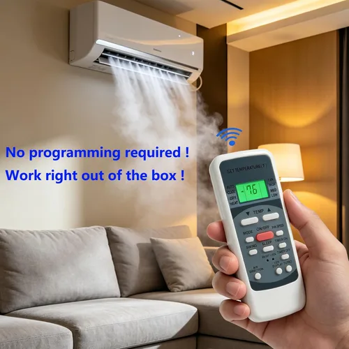 Miniatura 3 de Mando a distancia de repuesto compatible con aire acondicionado Midea RG51M5/(C) EU Milexus RG51M5/UE AC (suministro de calor)