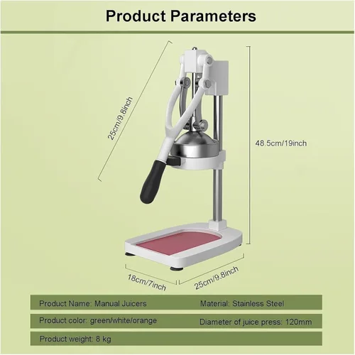 Miniatura 7 de Exprimidor de cítricos de hierro fundido, Máquina de exprimidor de prensa de mano, Extractor de Juicer naranja de la prensa de mano