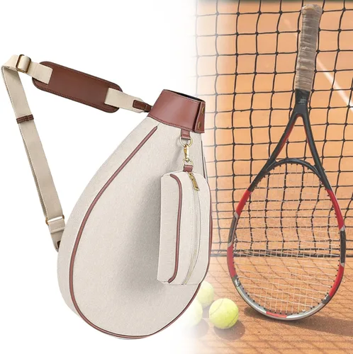 Miniatura 4 de Bolso cruzado de bádminton de tenis para mujeres y hombres, soporte para remo, bolsa de raqueta y squash para regalos de cumpleaños