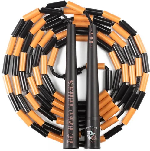 Elite Jumps - Do Hard Things Edge Beaded Jump Rope - For All Ages - Durable & Lightweight - 10ft Long Adjustable Rope - Tangle-Free - Shatterproof
