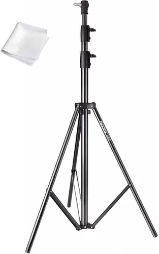 Godox Soporte de luz de aluminio ultraligero de 240 F | Altura máxima de 94.5 pulgadas, carga de 4.4 libras | Compacto 26.8 pulgadas plegado | Ideal