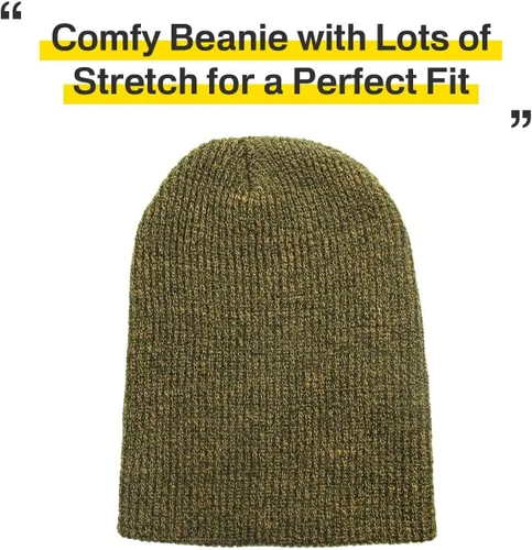Miniatura 71 de KBETHOS Cómoda colección de gorros suaves y holgados de algodón de punto acrílico para invierno, cálido sombrero de esquí holgado unisex varios