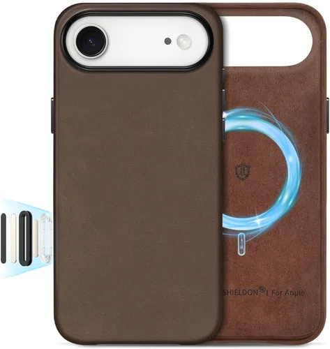 Miniatura 39 de SHIELDON Funda de cuero genuino para iPhone 17 Pro Max de 6.9 pulgadas 2025, [botón de la cámara actualizado], compatible con Magsafe, carga Azul