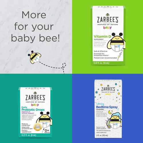 Miniatura 8 de Zarbee's Jarabe para la tos de bebé + inmune con miel, sabor natural a uva, 2 onzas líquidas (paquete de 2)