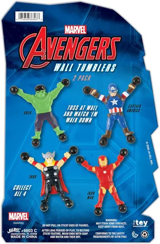 Miniatura 6 de JA-RU Marvel Avengers & Spiderman - Escaladores de pared (paquete de 2, 2 juguetes cada uno), rastreadores de ventana elásticos y adhesivos