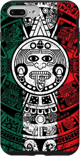 Miniatura 11 de Funda de la bandera de México con calendario azteca maya para iPhone 11
