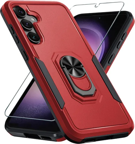 Miniatura 11 de Compatible con Samsung Galaxy S24/S25 Funda con Protector de Pantalla de Vidrio Templado, Resistente a Prueba de Golpes de Servicio Pesado Funda