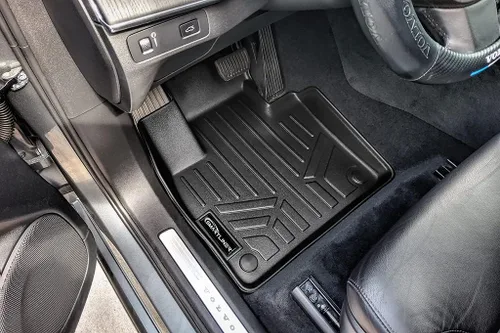 Miniatura 3 de SMARTLINER Juego de tapetes de piso de ajuste personalizado de 3 filas compatibles con Volvo XC90 2016-2020