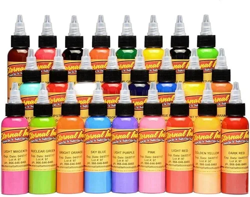 OrthoDoc's Juego de tintas de tatuaje eterno y juego de lavado gris: elige el tuyo (juego de 25 colores -0.5 onzas)