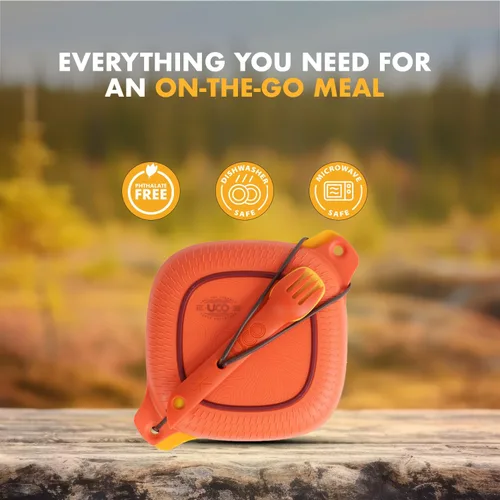 Miniatura 3 de UCO Kit de desorden de camping con cuenco, plato, taza plegable e interruptor de camping Spork Amanecer retro