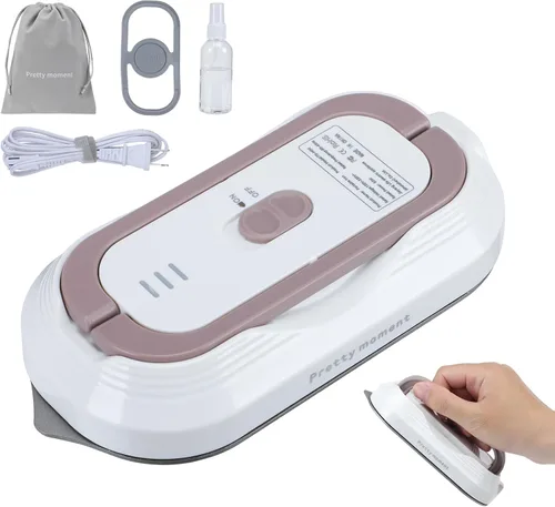 Miniatura 8 de Mini Plancha de Vapor para Ropa, Biupky Vaporizador de Viaje para Ropa Portátil, Mini Plancha de Vapor Micro Vaporizador Manual Soporte para Blanco