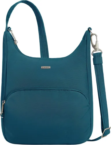 Miniatura 16 de Travelon Bolsa bandolera clásica antirrobo esencial, color negro
