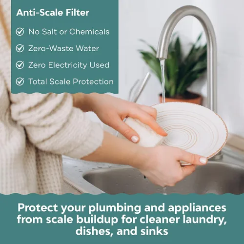 Miniatura 3 de Applied Membranes Inc. Descalcificador de agua para calentador de agua sin tanque y protección de báscula para toda la casa